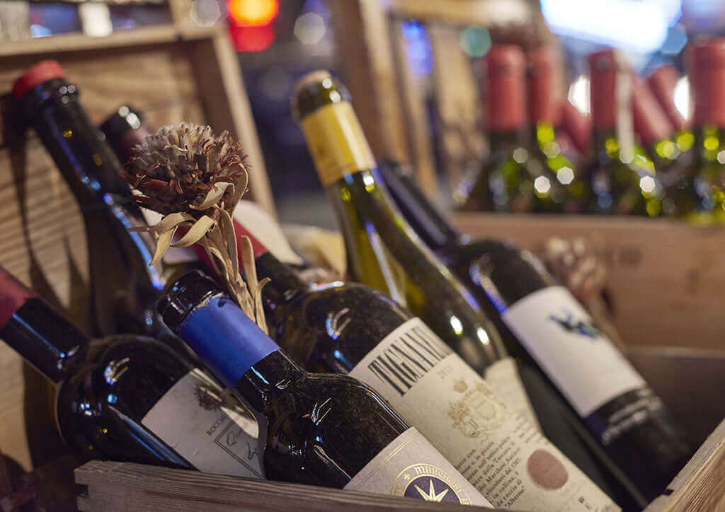 Mixed cases of wine ready for delivery to a home, villa or yacht