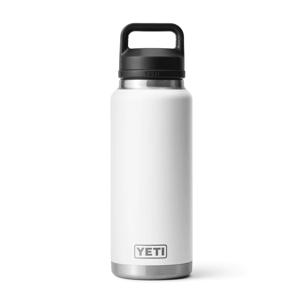 Yeti - Rambler - 36oz (1065mL) Bottle with Chug Cap — white
