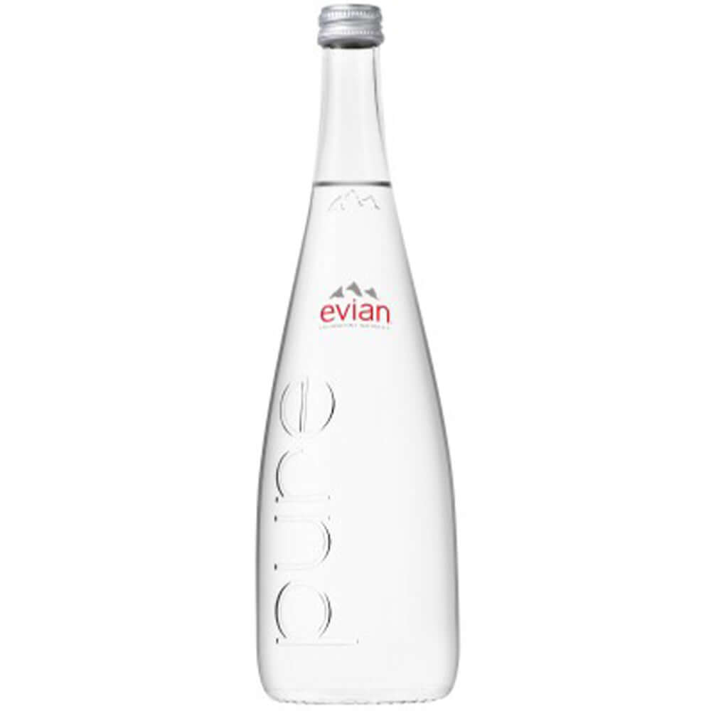 Evian - Sparkling - Glass Bottle - VP