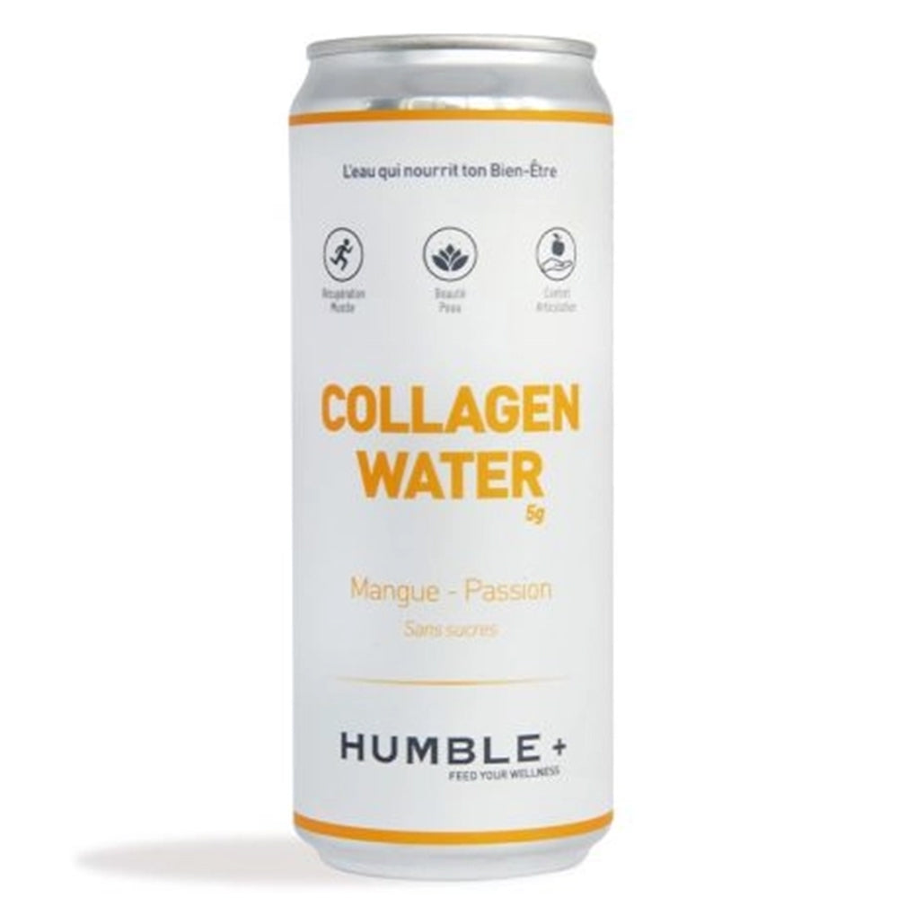 Humble Plus - Eau pétillante au collagène - Mangue & Passion