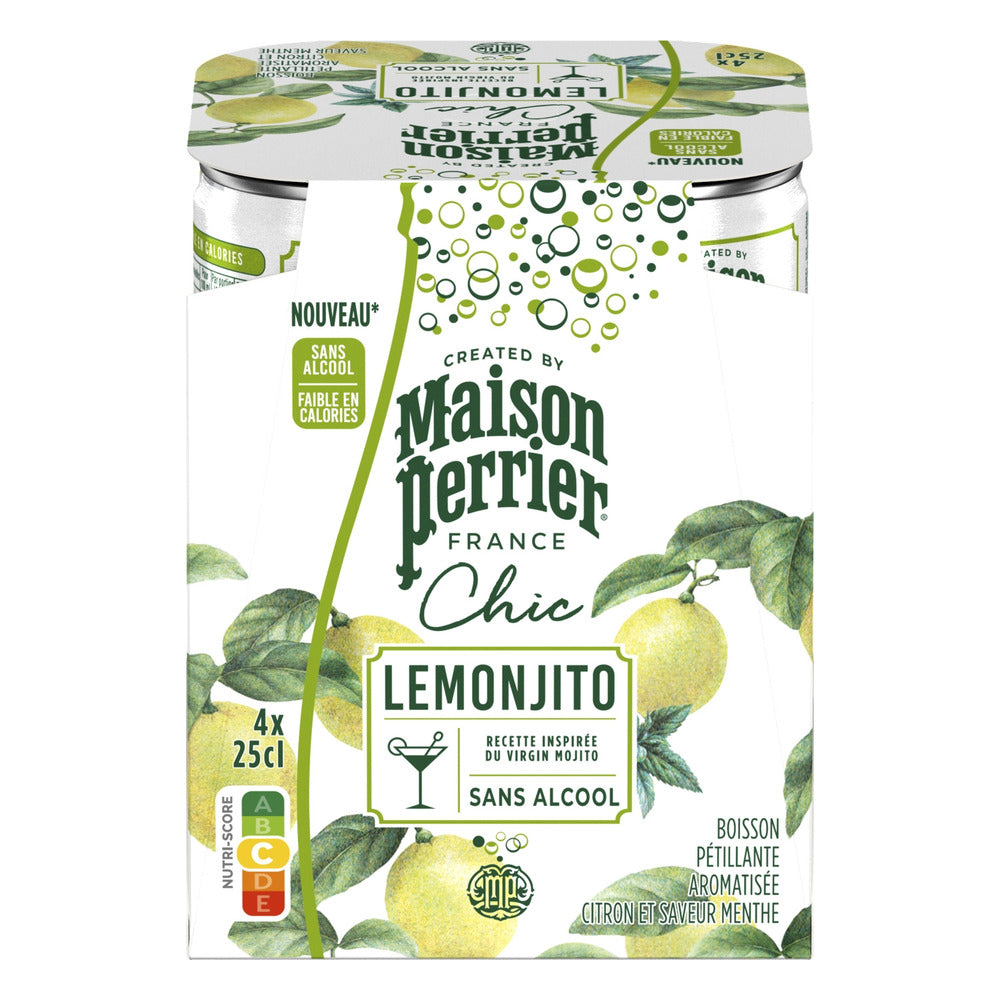 Perrier - Lemonjito - Sprudelwasser mit Geschmack - 12er Pack