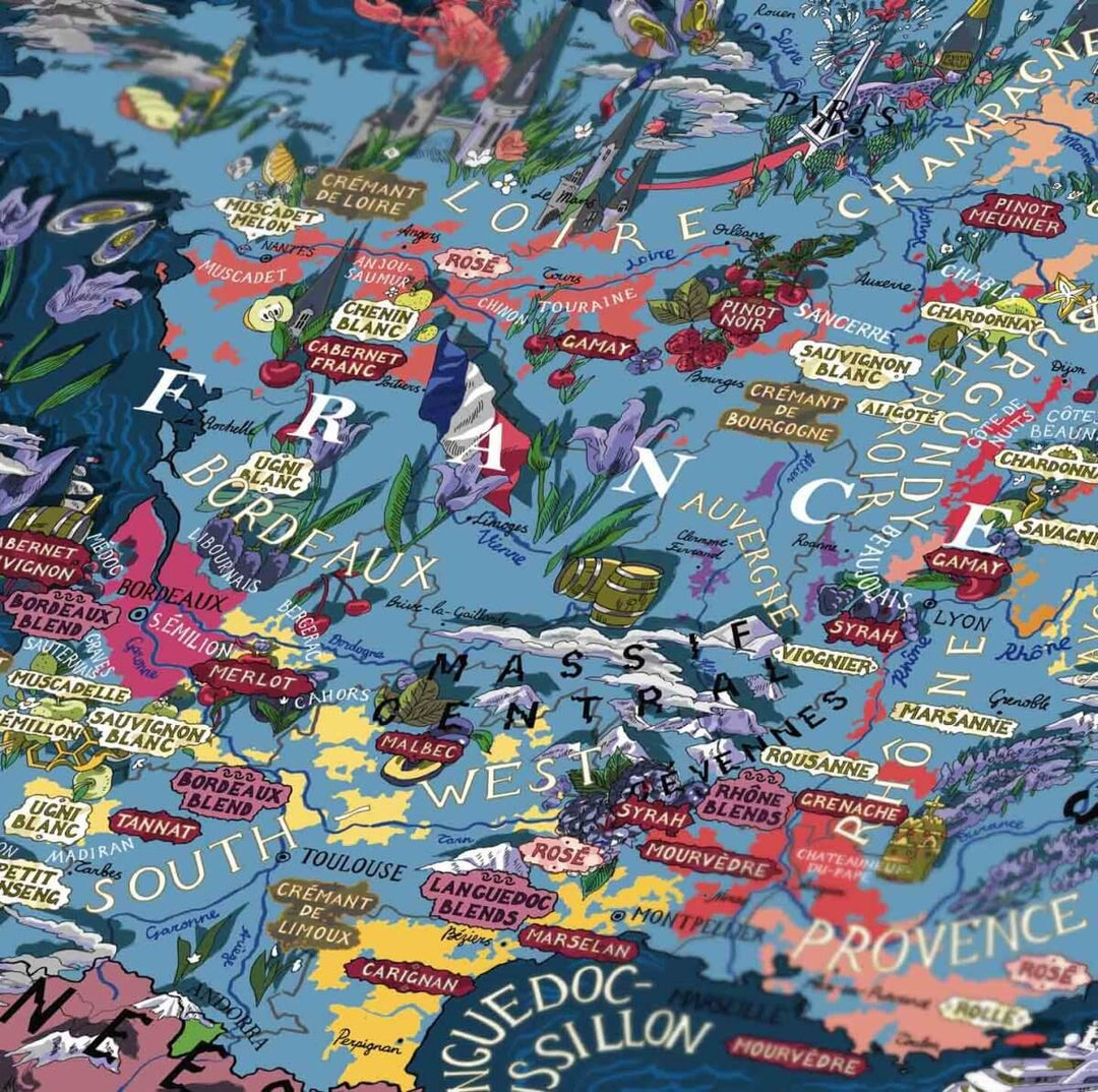 1000 Piece Puzzle - France - France - Onshore Cellars