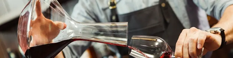 Decanting Wine - Onshore Cellars