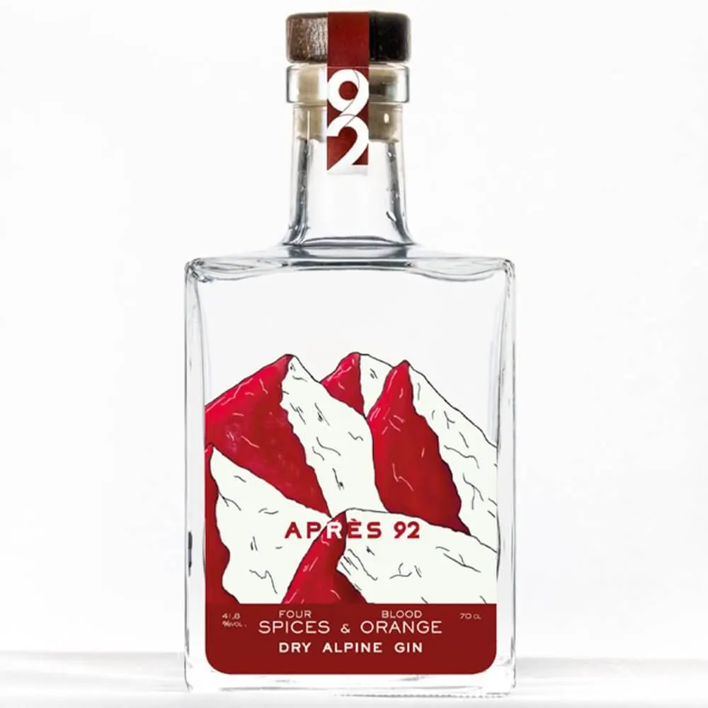 Après 92 - Gin Orange Épicée - Dry Alpine Gin