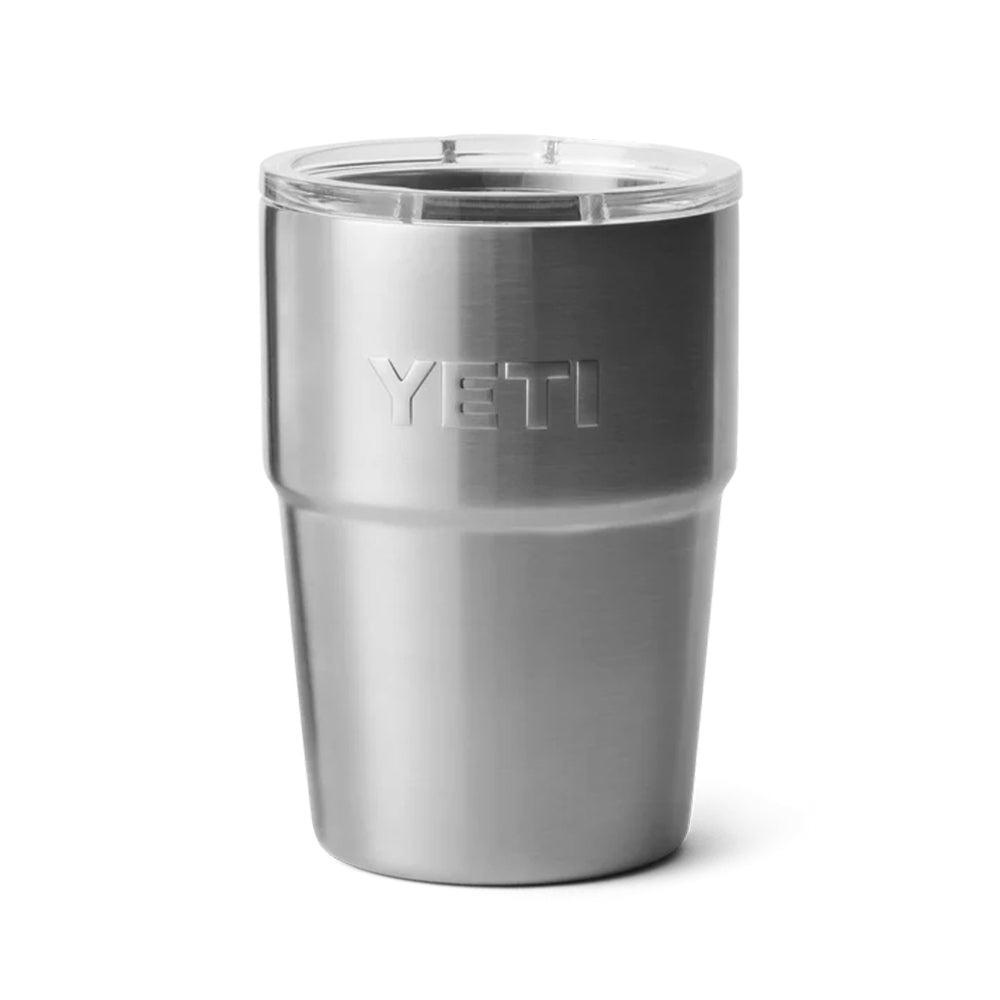 Yeti - Rambler - 16oz Stackable Cup - Stainless Steel - Stainless Steel - Onshore Cellars