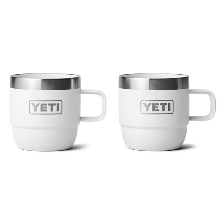 Yeti - Rambler - 6oz (177mL) Stackable Mugs (2 pack) - White - Onshore Cellars